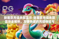 新葡京充值余额显示-新葡京充值余额显示全解析，方便快捷的充值体验与透明的余额展示机制-新葡京充值余额显示