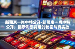 新葡京一肖中特公开-新葡京一肖中特公开，揭示彩票背后的秘密与真实故事-新葡京一肖中特公开