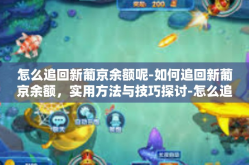怎么追回新葡京余额呢-如何追回新葡京余额，实用方法与技巧探讨-怎么追回新葡京余额呢