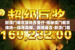 新澳门葡京赌场养鬼仔-揭秘澳门葡京赌场—探寻真相，拒绝谣言-新澳门葡京赌场养鬼仔