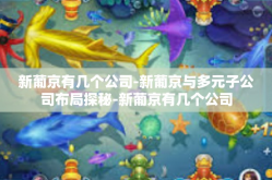 新葡京有几个公司-新葡京与多元子公司布局探秘-新葡京有几个公司