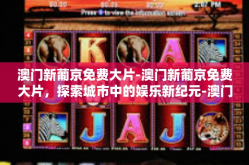 澳门新葡京免费大片-澳门新葡京免费大片，探索城市中的娱乐新纪元-澳门新葡京免费大片