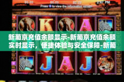 新葡京充值余额显示-新葡京充值余额实时显示，便捷体验与安全保障-新葡京充值余额显示